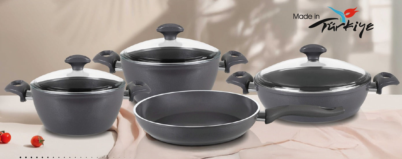 Falez Serafit Ceramic 7-Piece Cookware Set  Complete Ceramic Cooking Solution